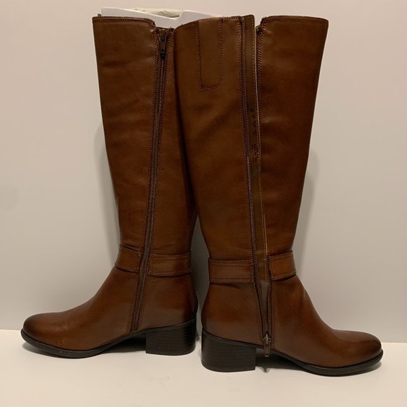 Naturalizer | Shoes | Naturalizers Kelso Wide Calf Cinnamon Leak Boots ...